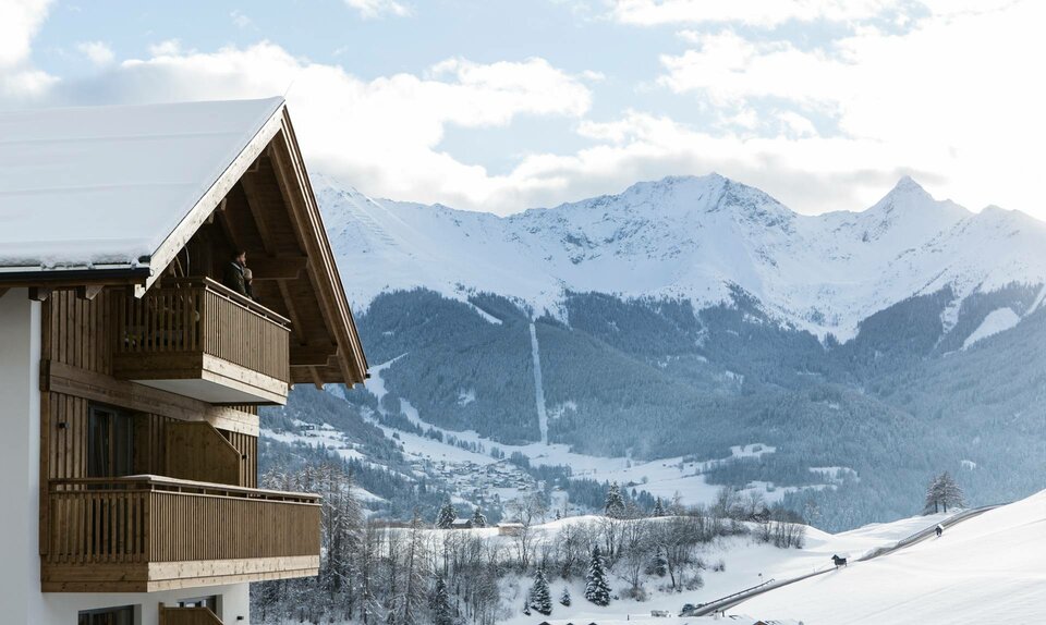 Beste Lage des Ladis Hotels Tirol direkt an der Piste